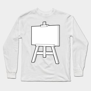 Easel Line Icon Long Sleeve T-Shirt